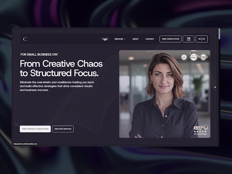 Cover image for CelineRudelle - Website Design for a Business Consultant