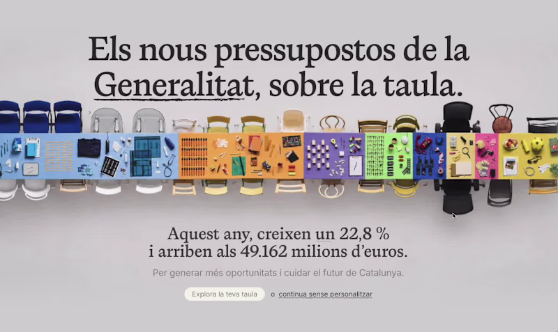 Cover image for Making Catalunya’s 2026 Budget Interactive