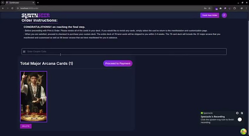 Cover image for AI-Driven Tarot Card Generation Platform