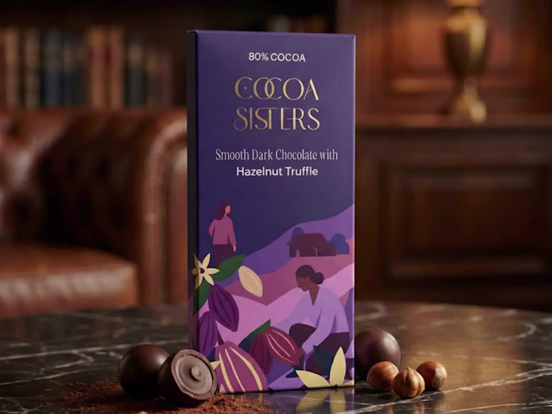Cover image for Designed a premium chocolate brand