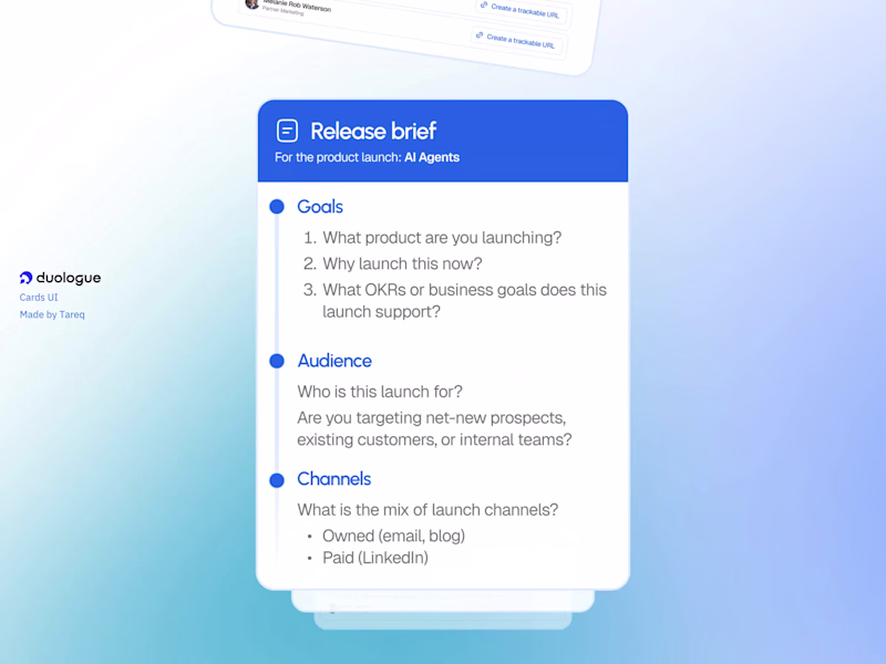 Cover image for Duologue Cards UI