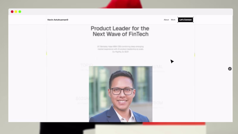 Cover image for Kevin Astuhuamán Portfolio Website Design Framer