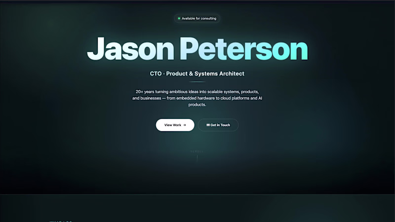 Cover image for Personal Brand Landing Page I