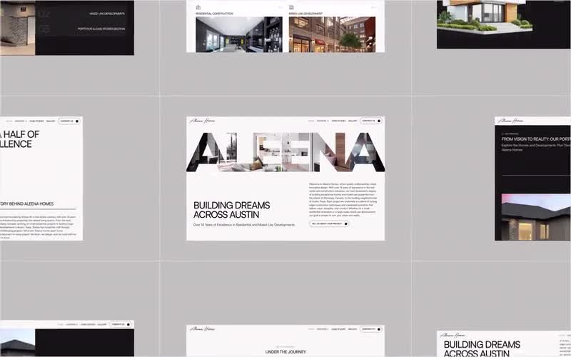 Cover image for Aleena Homes | Content Management in Framer