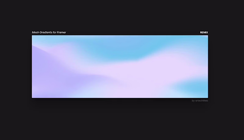 Cover image for Animated Mesh Gradient Component for Framer