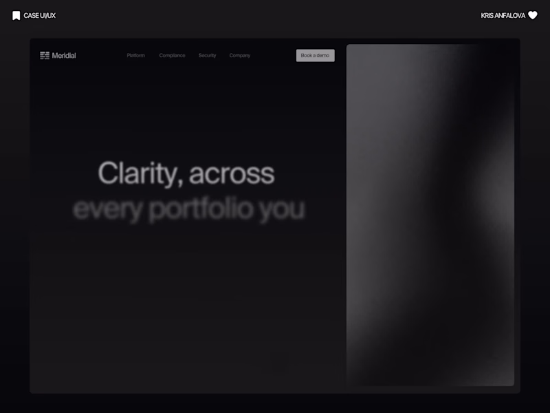Cover image for Meridial — Wealth Management Platform

For