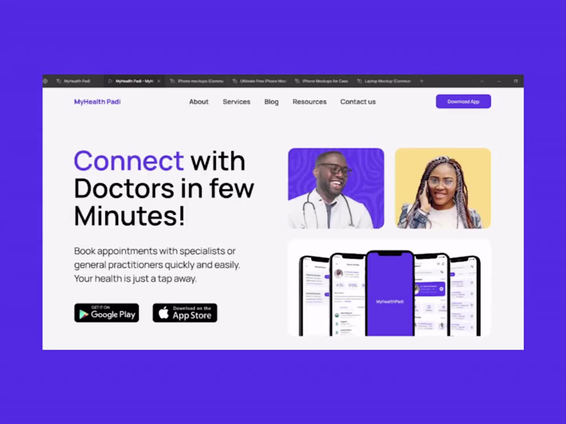 Cover image for Myhealth Padi - Landing Page UI/UX Design