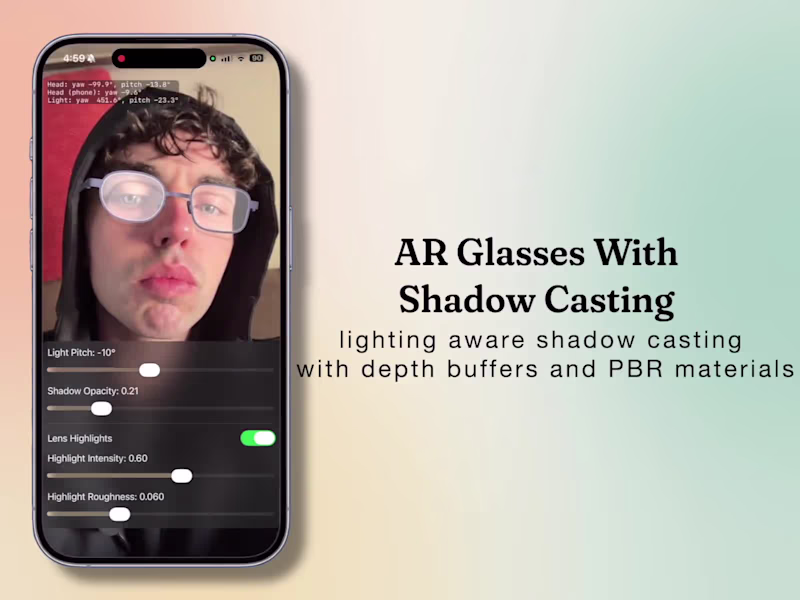 Cover image for ARKit App for Glasses Visualization