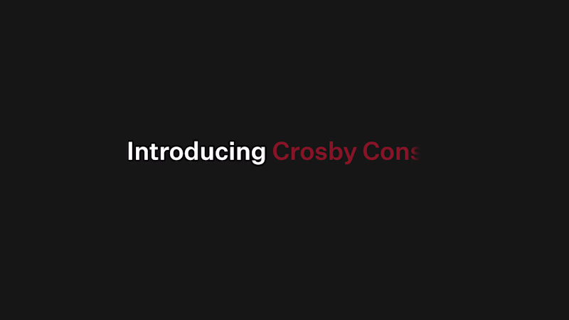 Cover image for Crosby is a contract intelligence