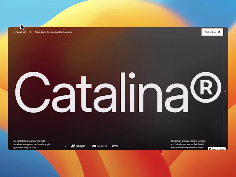 Cover image for Introducing Catalina, my latest framer