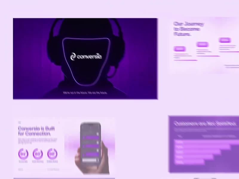 Cover image for Conversia - AI Customer Support Pitch Deck