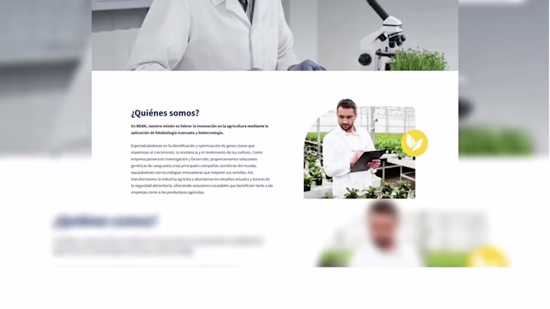 Cover image for Custom WordPress Website for AgTech Startup – BeamCropTech