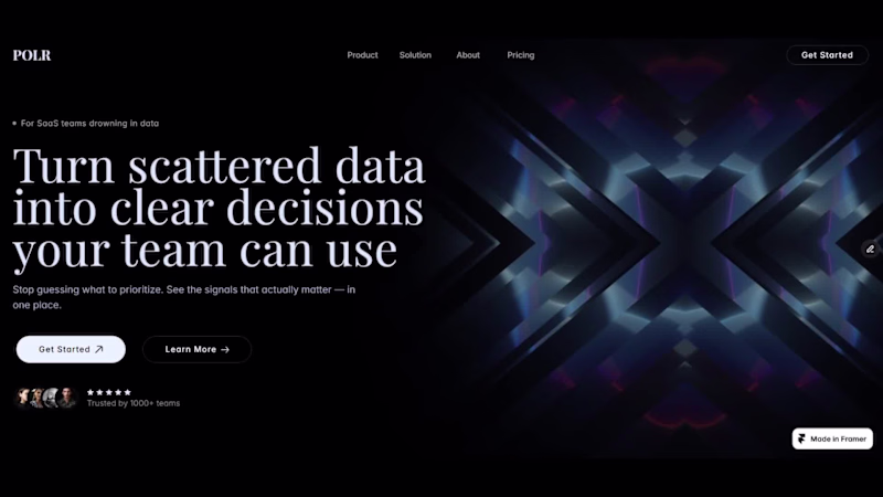 Cover image for SaaS Landing Hero — Clarity-Driven