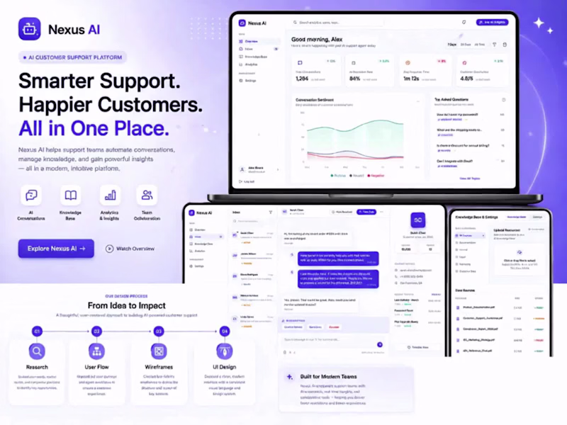 Cover image for Nexus AI — AI Customer Support Platform