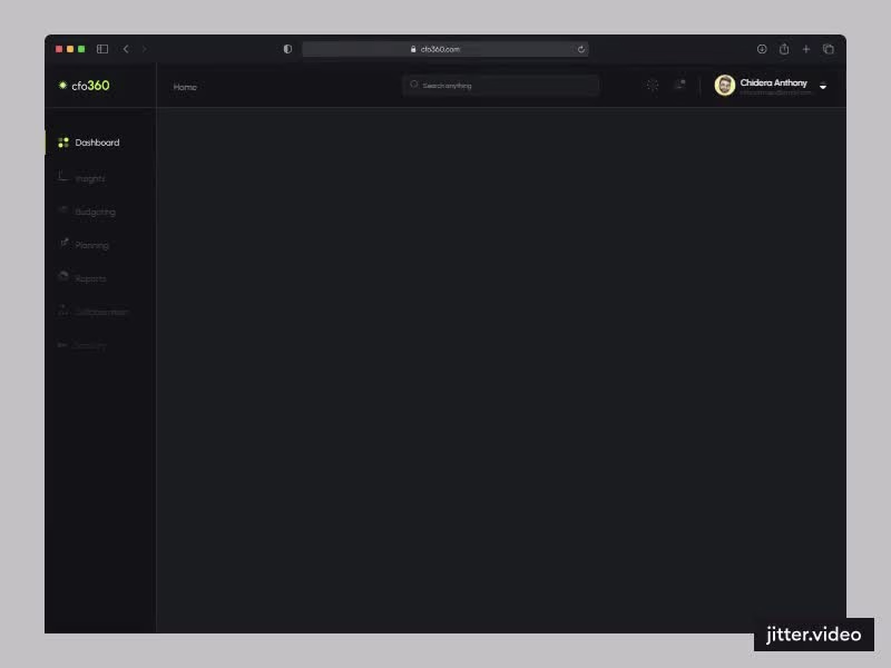Cover image for cf0360 | Virtual CFO Web Application