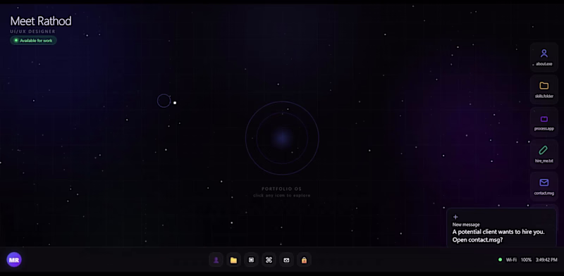 Cover image for Portfolio OS

What if your portfolio