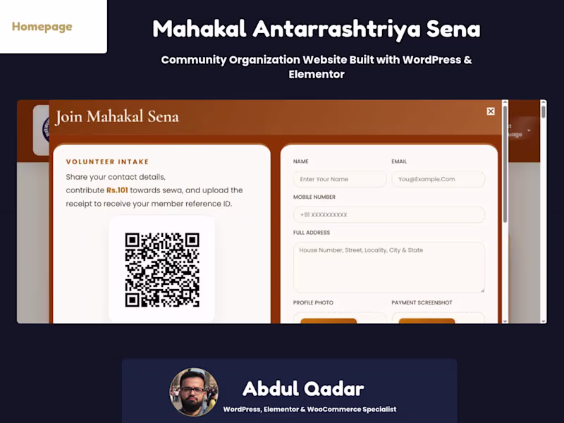 Cover image for Mahakal Antarrashtriya Sena – Religious