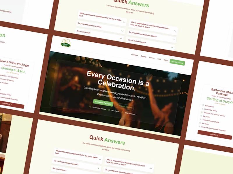 Cover image for Website Redesign for Hannah’s Sip & Savor
