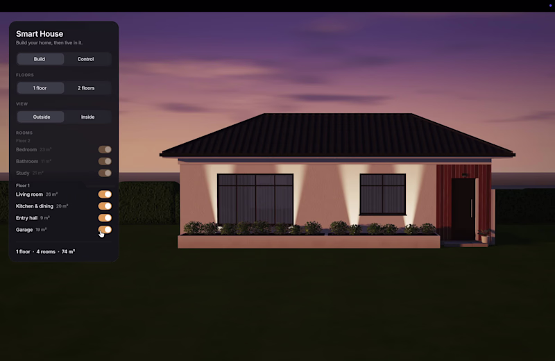Cover image for Interactive smart house design 

Explore the