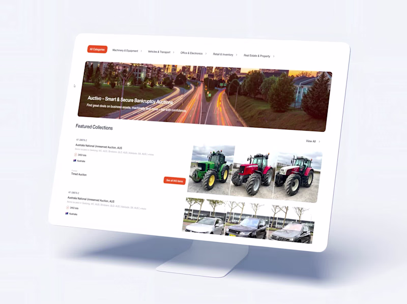 Cover image for UX/UI Design for Bexchange Auctivo Platform