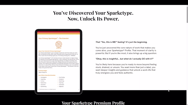 Cover image for Sales Page (Sparketype: Spark Premium Profile Sales Page)