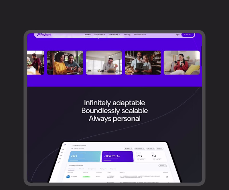 Cover image for A Webflow development project for the fintech Paybyrd...
