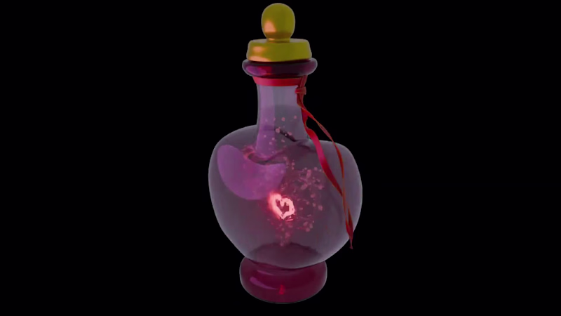 Cover image for Pink Glass Perfume Bottle 3D Model