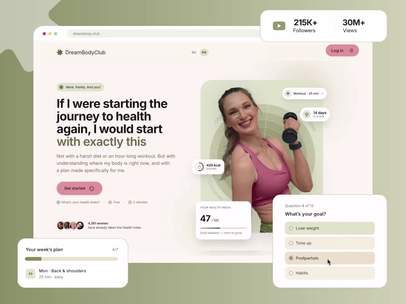 Cover image for Personalised Fitness Platform