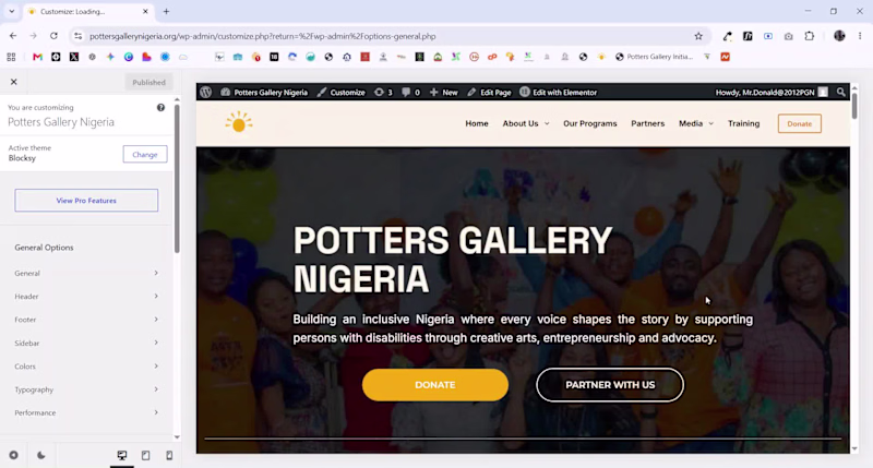 Cover image for WEBSITE DESIGN FOR A NON-PROFIT