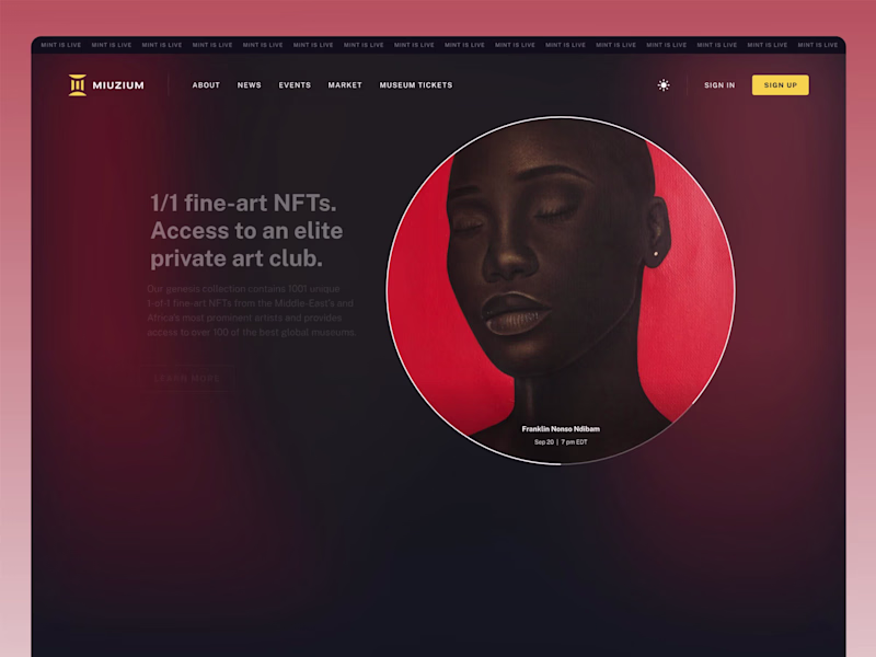 Cover image for Miuzium Website Design