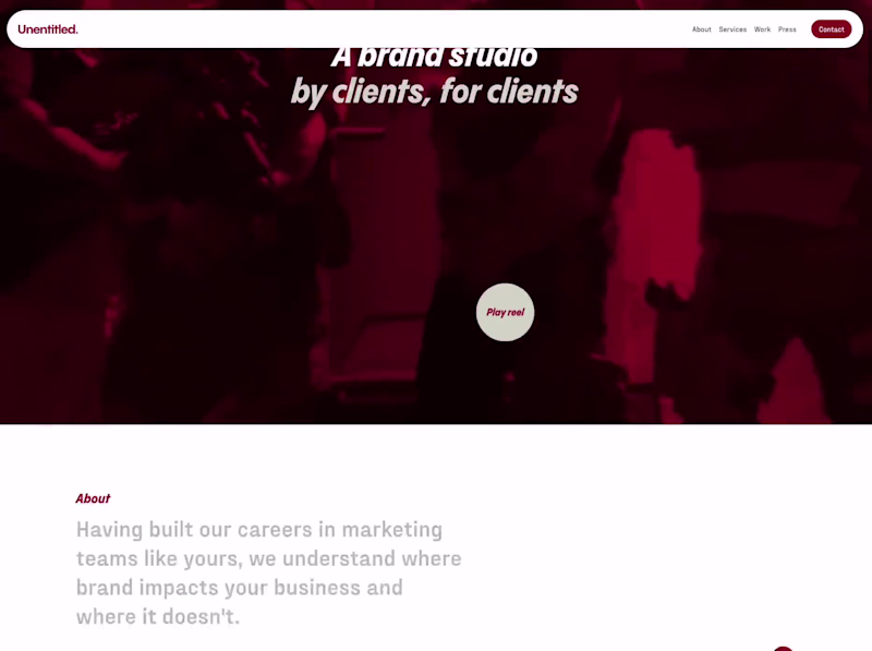 Cover image for Unentitled Studio - Webflow development