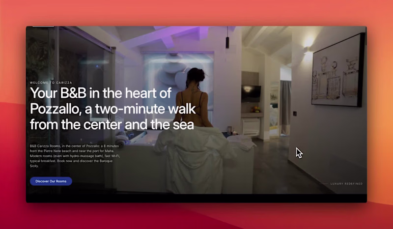 Cover image for Carizza Rooms – Website Redesign + Booking Integration Cariz...
