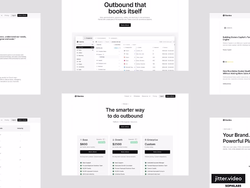 Cover image for Stamina.io - Framer Website Design & Development