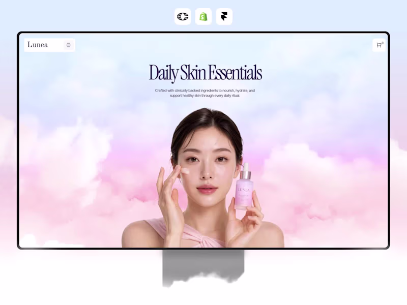 Cover image for Lunea - Beauty Ecommerce Website in Framer