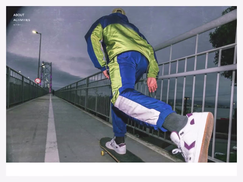 Cover image for Decked is a bold and expressive landing page that captures t...