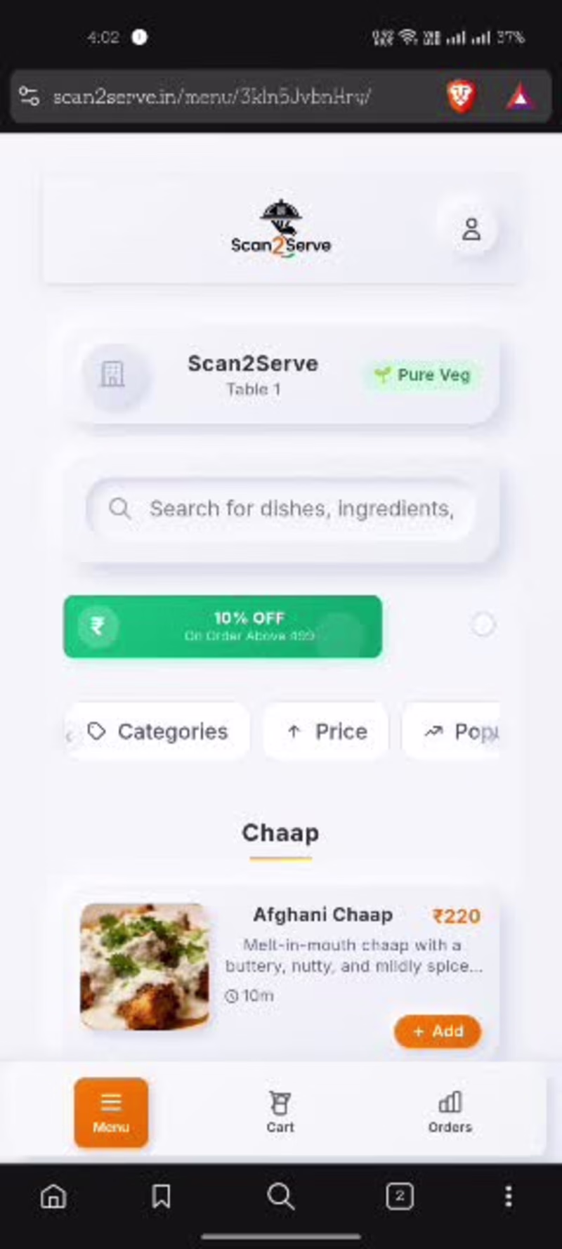 Cover image for Smart QR-Based Restaurant Ordering System. https://scan2serv...