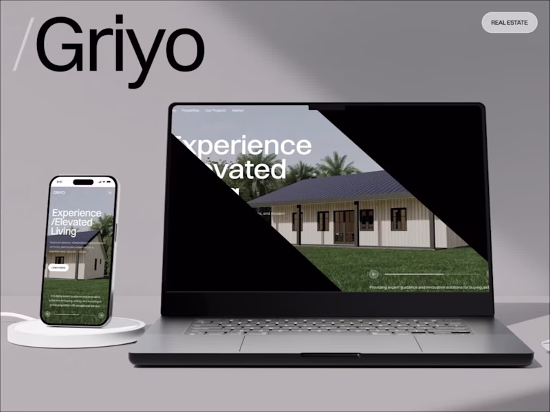 Cover image for Griyo - Responsive Website and UI/UX Design