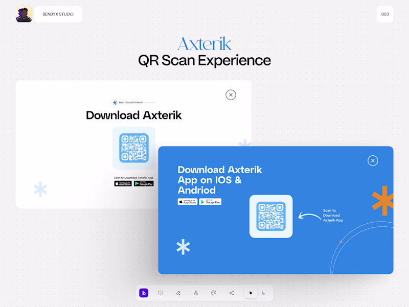 Cover image for An animated take on Axterik’s QR Scan Experience, designed t...