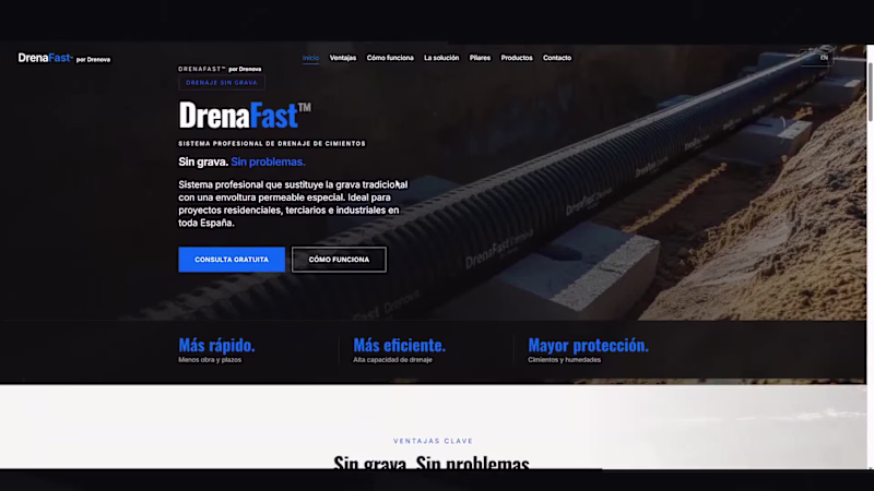 Cover image for Custom Website Design & SEO for DrenaFast - Ready for Google...