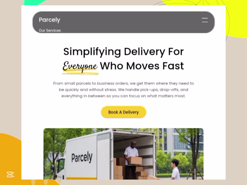 Cover image for A Logistics service Landing page