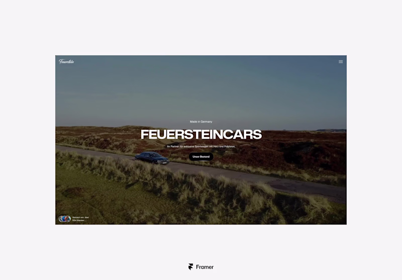 Cover image for Luxury Digital Showroom Development for FeuersteinCars