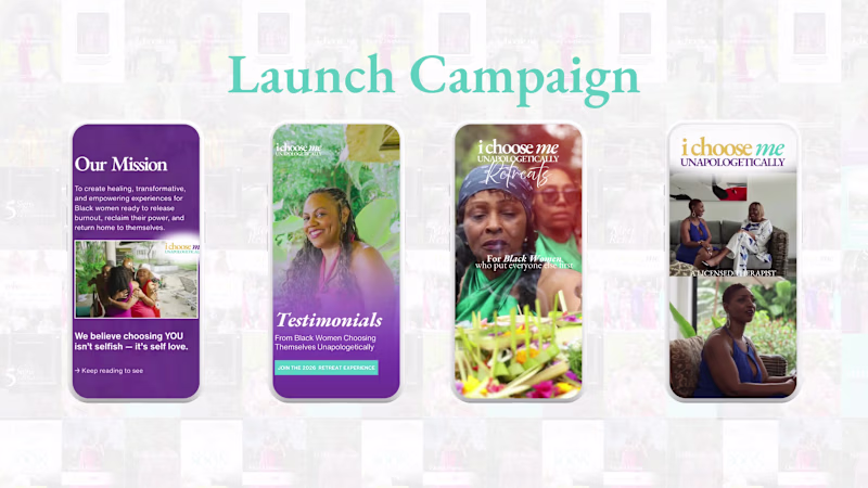 Cover image for Unapologetically Me Retreats Launch Campaign