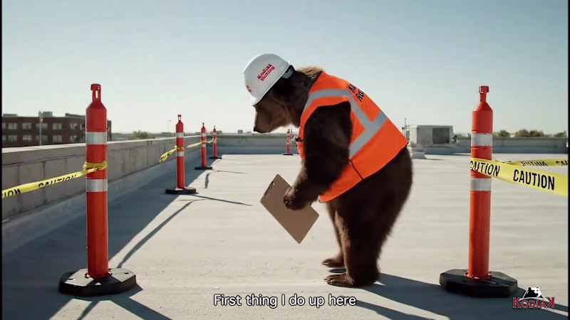 Cover image for Kodi the Roofer – AI-Generated Satirical Rooftop Inspection