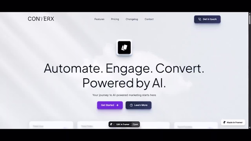 Cover image for Converx - Elevating AI-Powered SaaS Marketing Automation