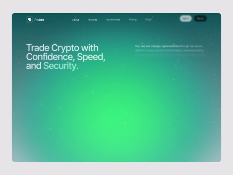 Cover image for Designed a modern Crypto Trading