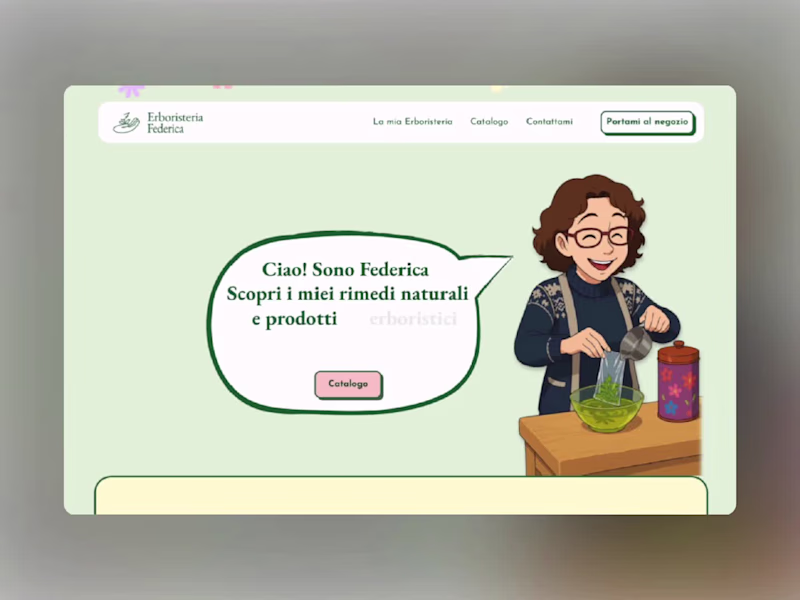 Cover image for Federica's Herbal Shop Brand & Web Design