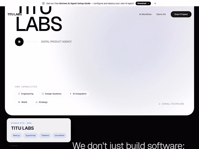 Cover image for TITU LABS
The site for my