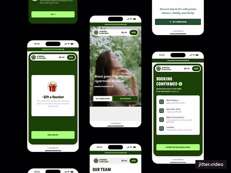 Cover image for Ayurveda Sofia Clinic – Website Redesign (UI/UX)