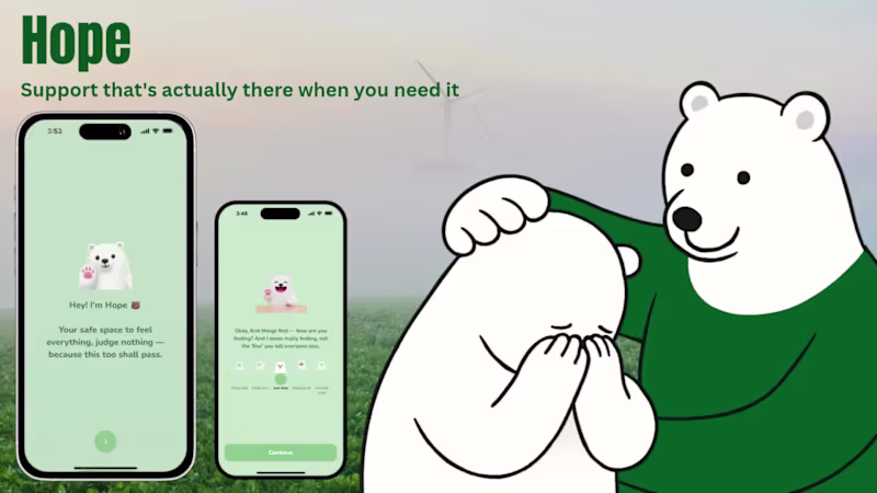 Cover image for Hope: Your Go-To Friend for Mental Wellness