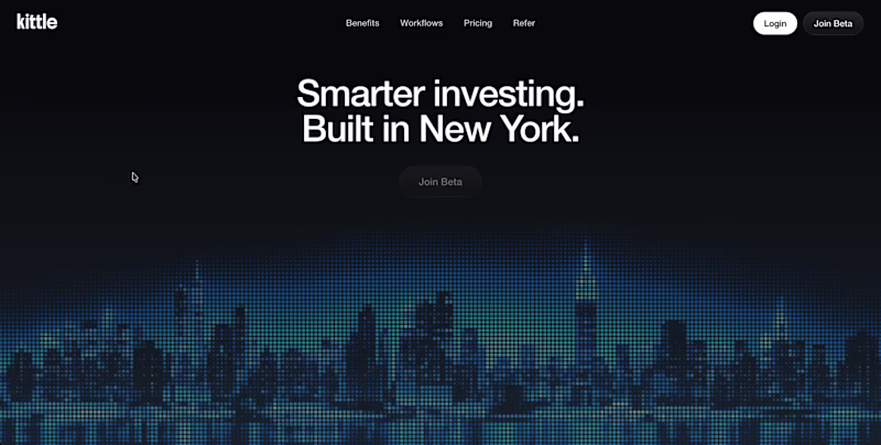 Cover image for Early concept for a fintech homepage.